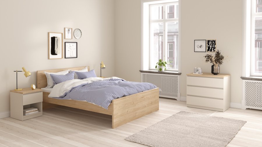 TVILUM Naia Byr� med 3 l�dor - Paket