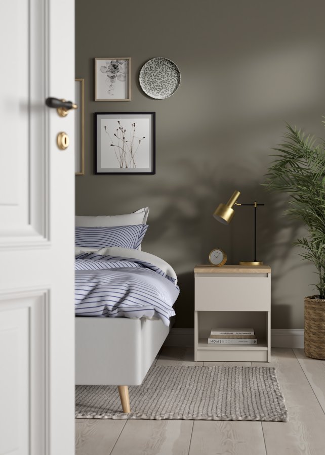 TVILUM Naia Nattbord 1 skuff - Pakke