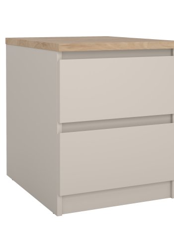 TVILUM Naia Nattduksbord med 2 l�dor - Paket