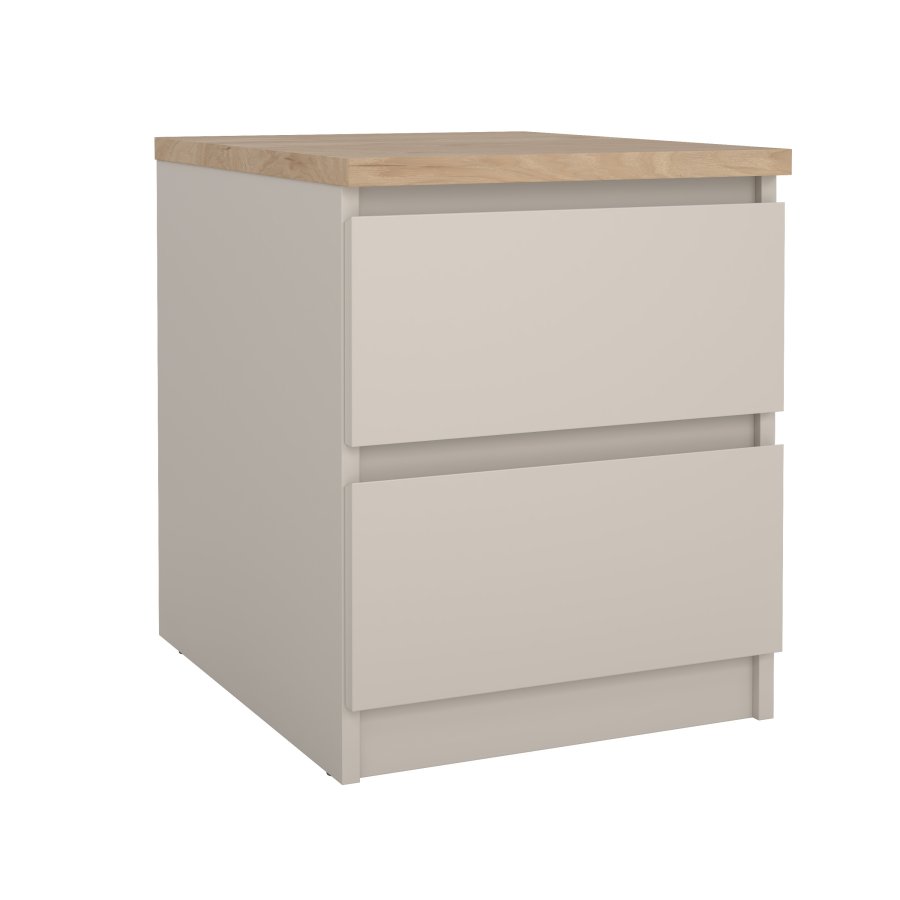 TVILUM Naia Nattduksbord med 2 l�dor - Paket