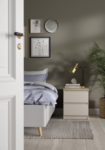 TVILUM Naia Nattduksbord med 2 l�dor - Paket