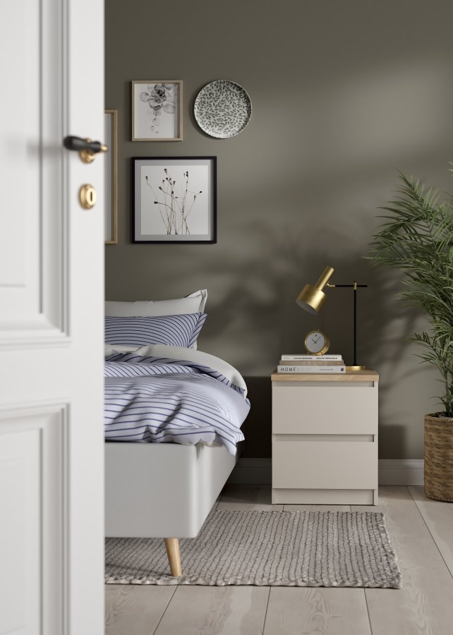 TVILUM Naia Nattduksbord med 2 l�dor - Paket