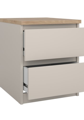 TVILUM Naia Nattduksbord med 2 l�dor - Paket