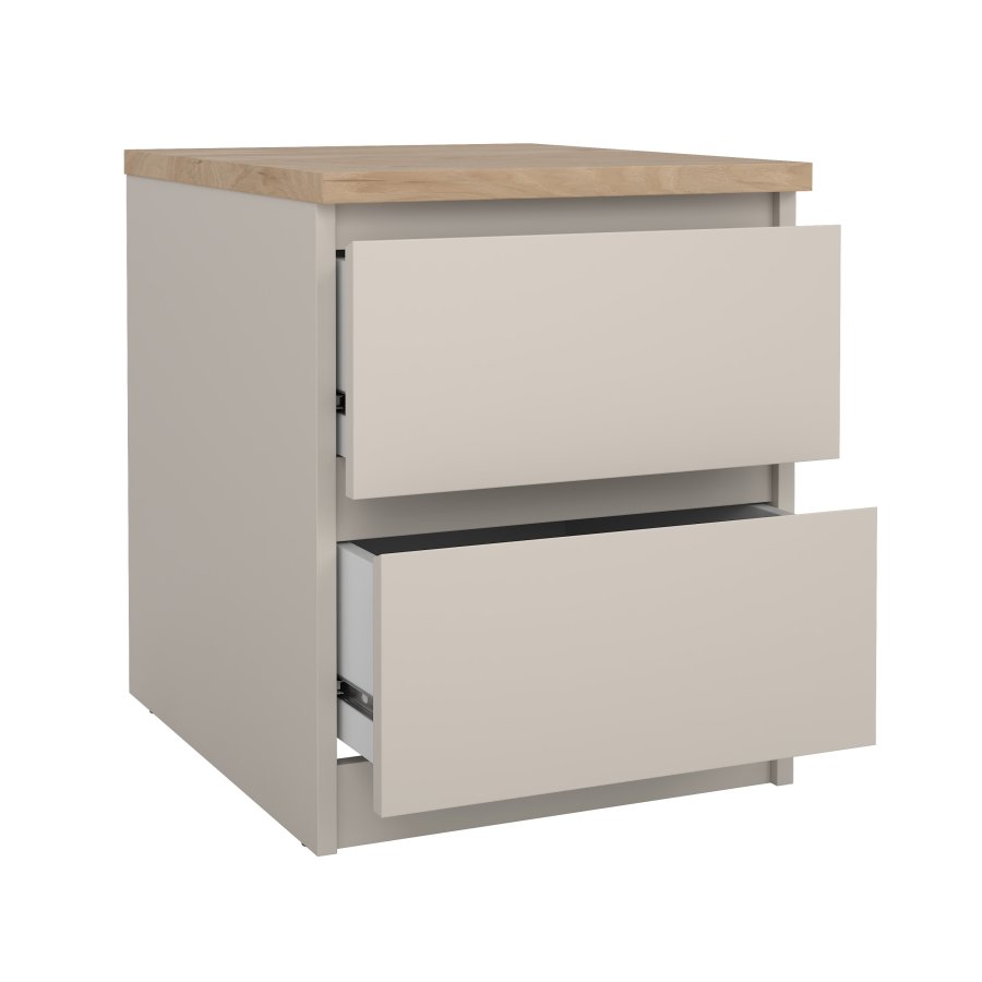 TVILUM Naia Nattduksbord med 2 l�dor - Paket