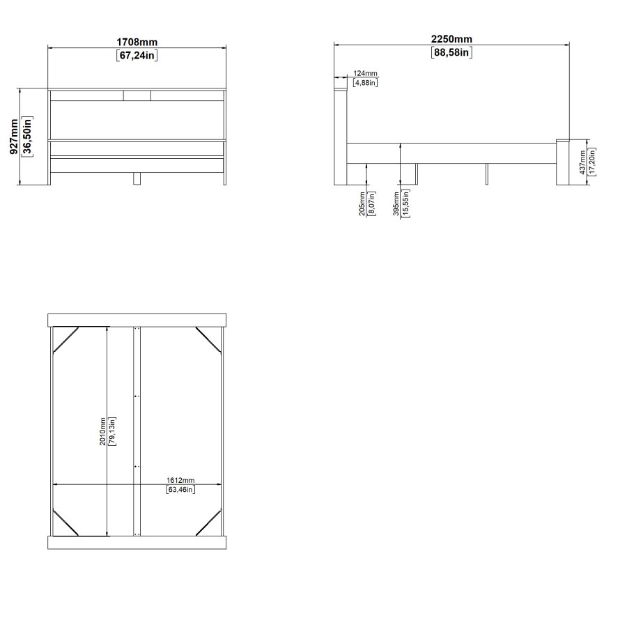 TVILUM Neste Seng 160x200 - Pakke