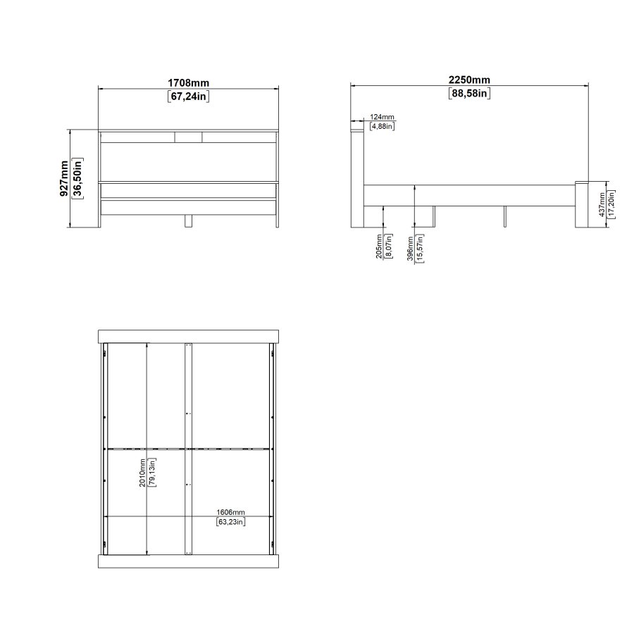 TVILUM Neste Seng 160x200 - Pakke
