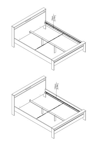 TVILUM Neste Seng 160x200 - Pakke