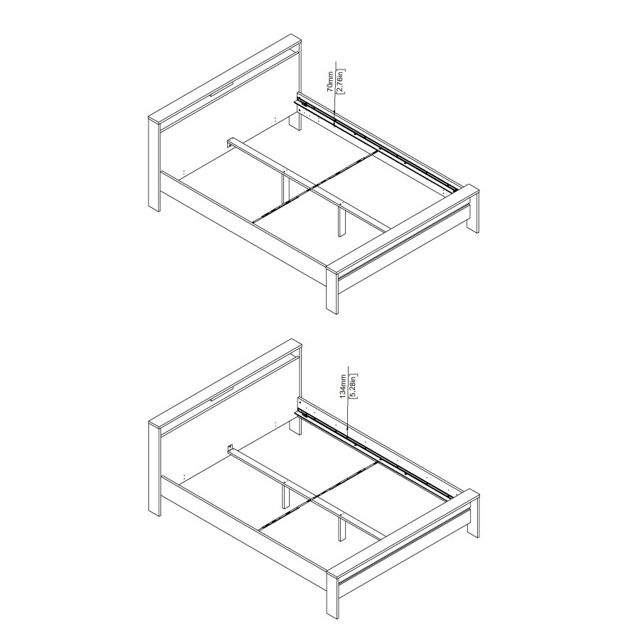 TVILUM Neste Seng 160x200 - Pakke