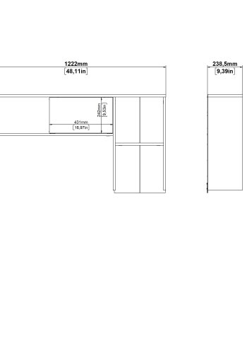 TVILUM Function Plus sk�p med 1 skjutd&ouml;rr f&ouml;r 70491 - Paket