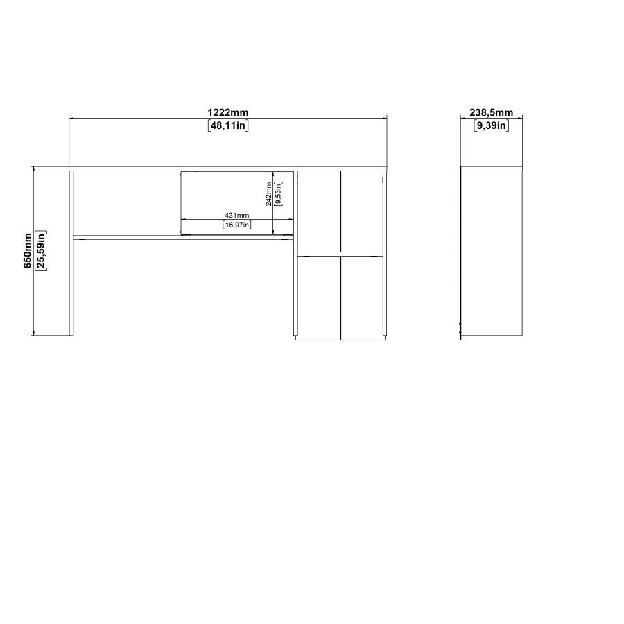 TVILUM Function Plus sk�p med 1 skjutd&ouml;rr f&ouml;r 70491 - Paket