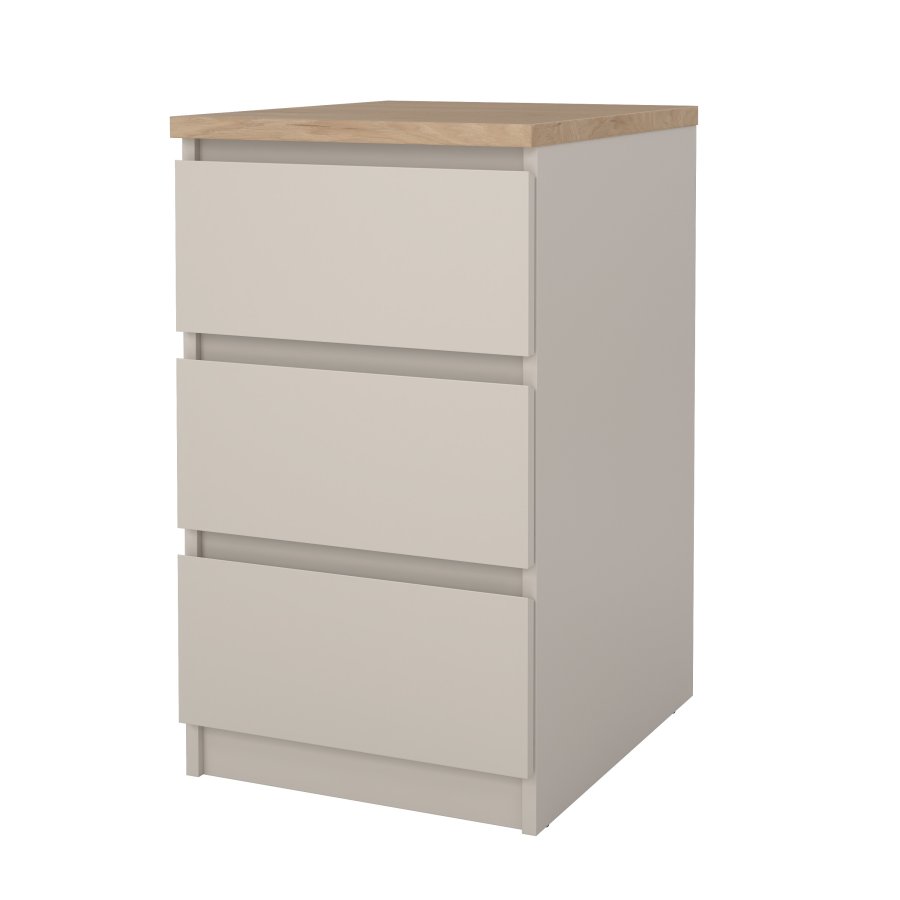 TVILUM Naia Nattduksbord med 3 l�dor - Paket