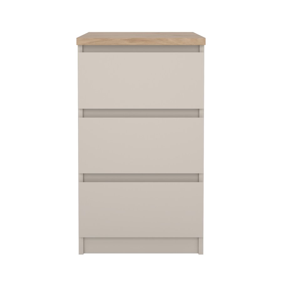 TVILUM Naia Nattduksbord med 3 l�dor - Paket