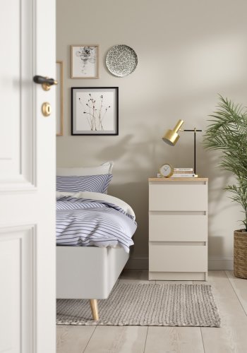 TVILUM Naia Nattduksbord med 3 l�dor - Paket