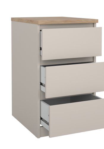 TVILUM Naia Nattduksbord med 3 l�dor - Paket