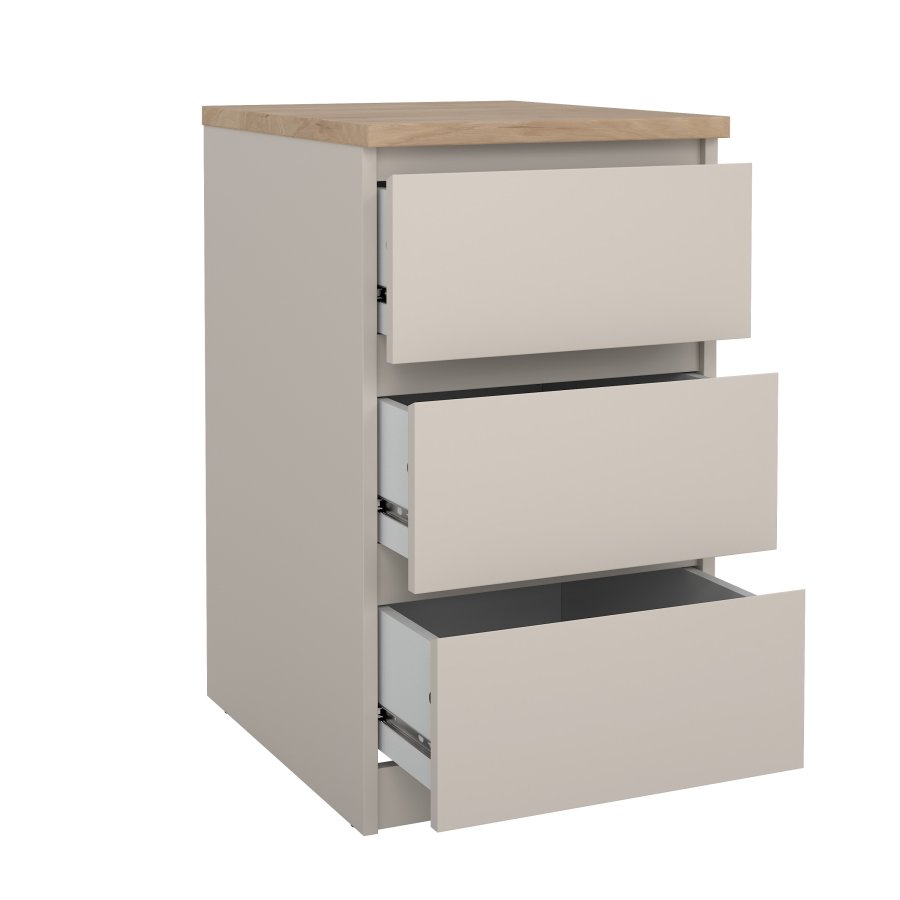 TVILUM Naia Nattduksbord med 3 l�dor - Paket