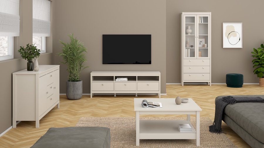 TVILUM Madrid skjenk 2 d�rer + 3 skuffer - Parcel