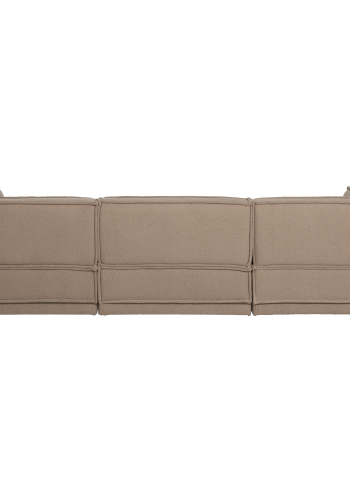 WOOOD Manu Chaiselong Sofa venstre Teddy Taupe [Fsc]