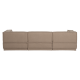 WOOOD Manu Chaiselong Sofa venstre Teddy Taupe [Fsc]