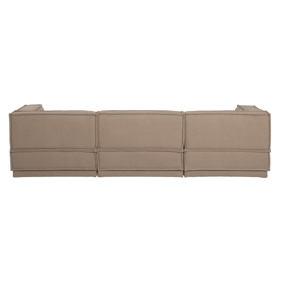WOOOD Manu Chaiselong Sofa venstre Teddy Taupe [Fsc]
