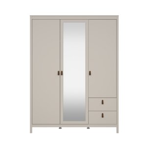 TVILUM Madrid Garderobe med 2 d�rer + 1 speild�r + 2 skuffer - Pakke
