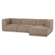 WOOOD Manu Chaiselong Sofa H�yre Teddy Taupe [Fsc]