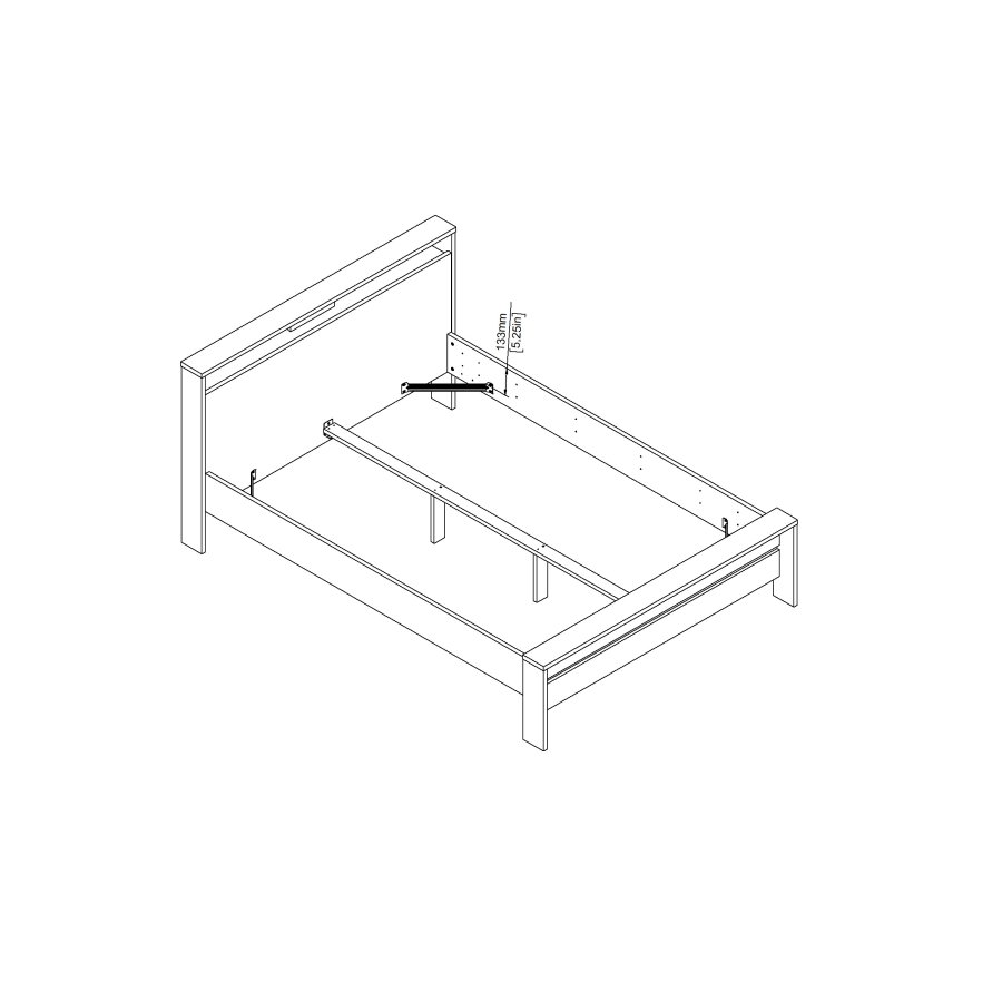 TVILUM Neste seng 140x190 - Pakke