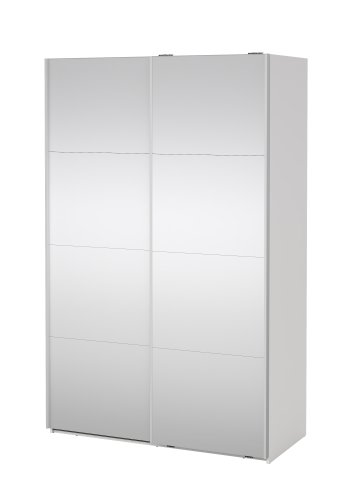 TVILUM Bergamo Garderob med 2 skjutd�rrar och spegel 140 x 220 cm - Paket