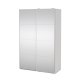 TVILUM Bergamo Garderob med 2 skjutd&ouml;rrar och spegel 140 x 220 cm - Paket