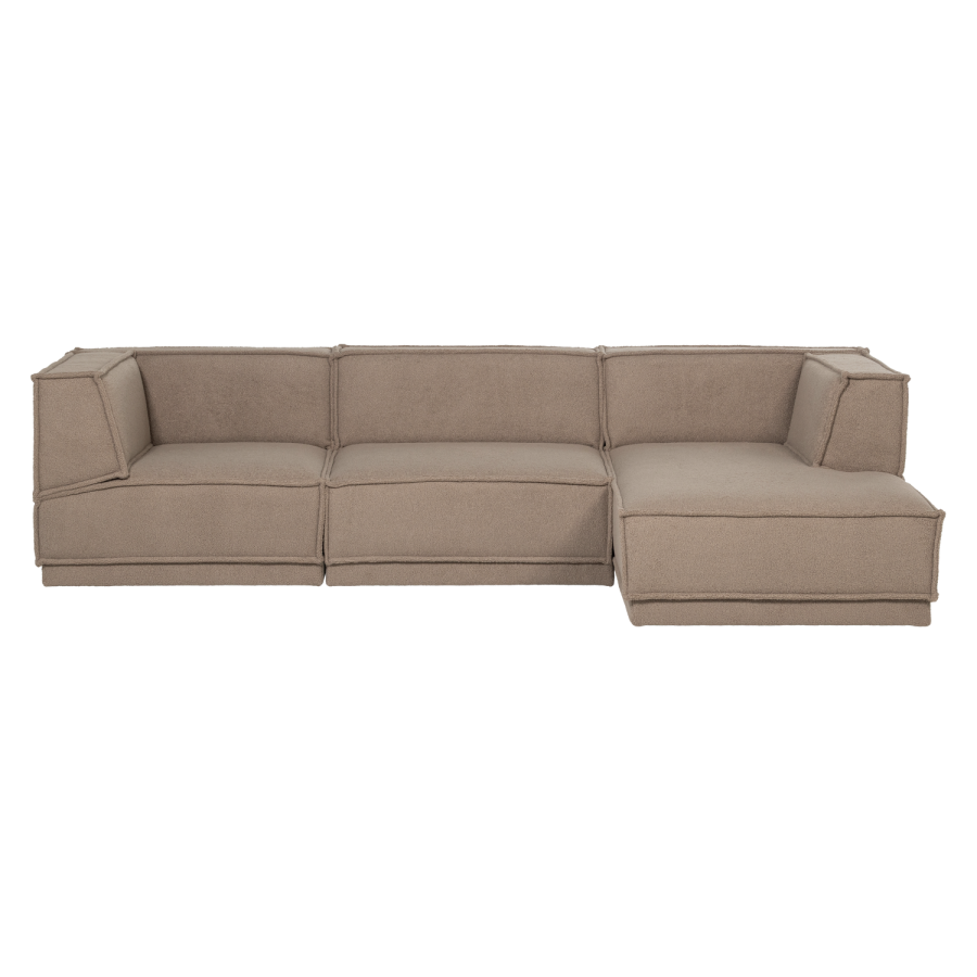 WOOOD Manu Chaiselong Sofa H�yre Teddy Taupe [Fsc]