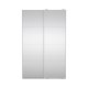 TVILUM Bergamo Garderob med 2 skjutd&ouml;rrar och spegel 140 x 220 cm - Paket