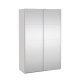 TVILUM Bergamo Garderob med 2 skjutd&ouml;rrar och spegel 140 x 220 cm - Paket