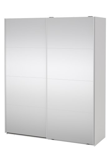 TVILUM Bergamo Garderob med 2 skjutd�rrar och spegel 180 x 220 cm - Paket