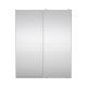 TVILUM Bergamo Garderob med 2 skjutd&ouml;rrar och spegel 180 x 220 cm - Paket