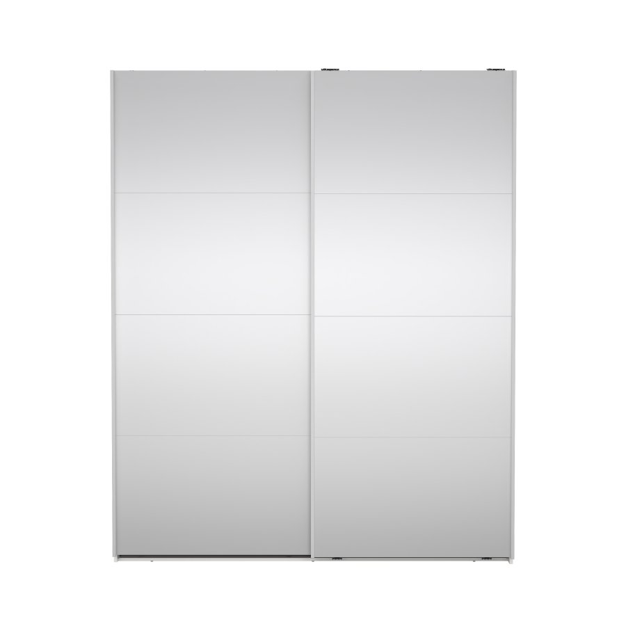 TVILUM Bergamo Garderob med 2 skjutd&ouml;rrar och spegel 180 x 220 cm - Paket