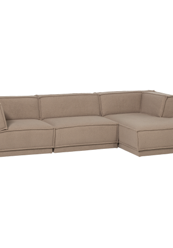 WOOOD Manu Chaiselong Sofa H�yre Teddy Taupe [Fsc]