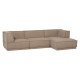 WOOOD Manu Chaiselong Sofa H�yre Teddy Taupe [Fsc]