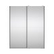 TVILUM Bergamo Garderob med 2 skjutd&ouml;rrar och spegel 180 x 220 cm - Paket