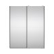 TVILUM Bergamo Garderob med 2 skjutd&ouml;rrar och spegel 180 x 220 cm - Paket