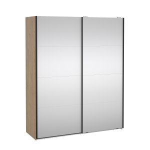 TVILUM Bergamo Garderobe med 2 skyved�rer og speil 180 x 220 cm - Pakke