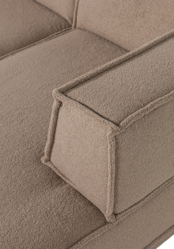 WOOOD Manu Chaiselong Sofa H�yre Teddy Taupe [Fsc]