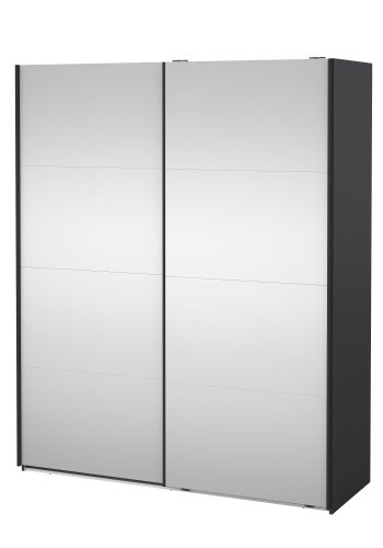 TVILUM Bergamo Garderob med 2 skjutd�rrar och spegel 180 x 220 cm - Paket