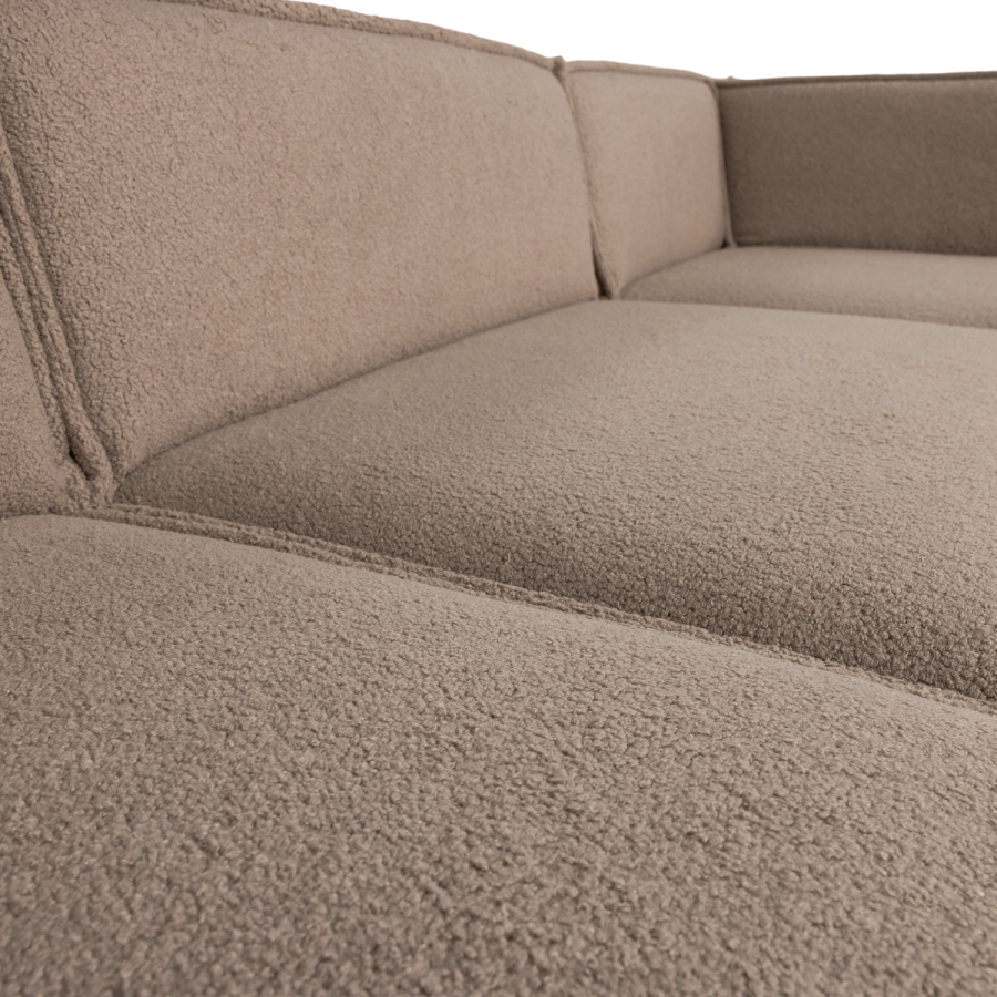 WOOOD Manu Chaiselong Sofa H�yre Teddy Taupe [Fsc]