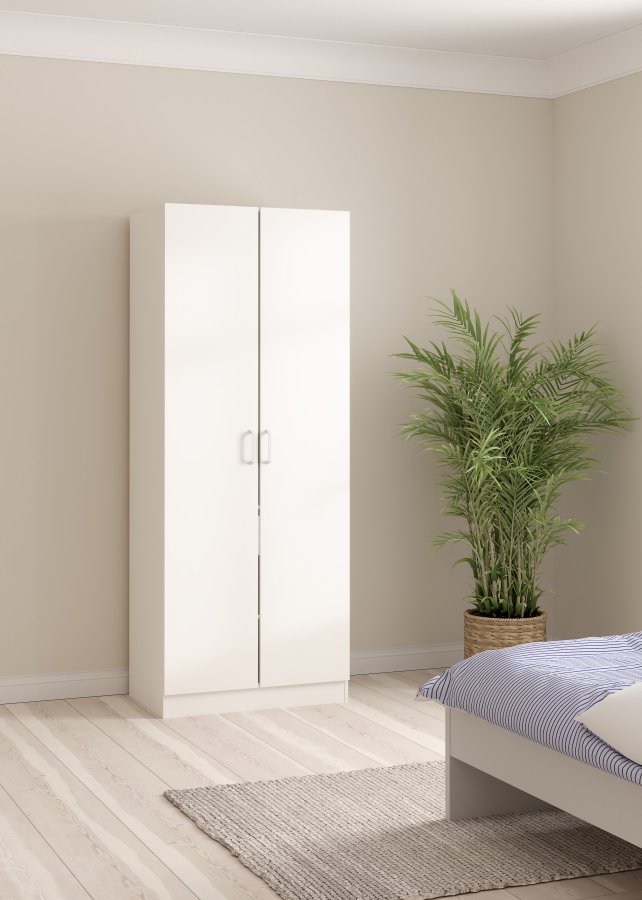 TVILUM Focus Garderob med 2 d&ouml;rrar + 1 l�da - Paket