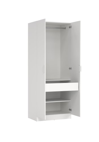 TVILUM Focus Garderob med 2 d&ouml;rrar + 1 l�da - Paket