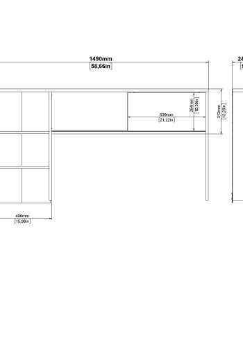 TVILUM Function Plus sk�p med 1 skjutd&ouml;rr f&ouml;r 70490 - Paket