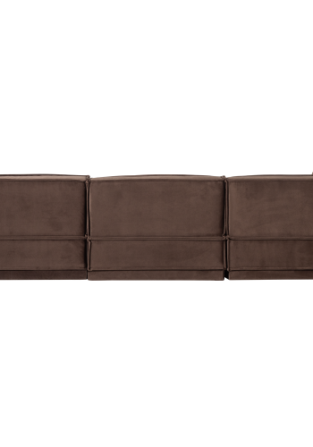 WOOOD Manu Sjeselongsofa H�yre fl�yel Brun [Fsc]