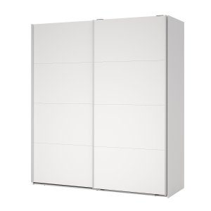 TVILUM Bergamo Garderob med 2 skjutd&ouml;rrar 180 x 200 cm - Paket