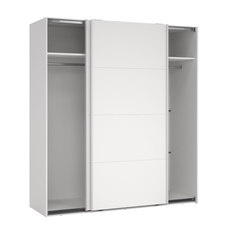 TVILUM Bergamo Garderob med 2 skjutd&ouml;rrar 180 x 200 cm - Paket