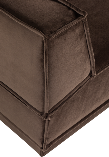 WOOOD Manu Sjeselongsofa H�yre fl�yel Brun [Fsc]