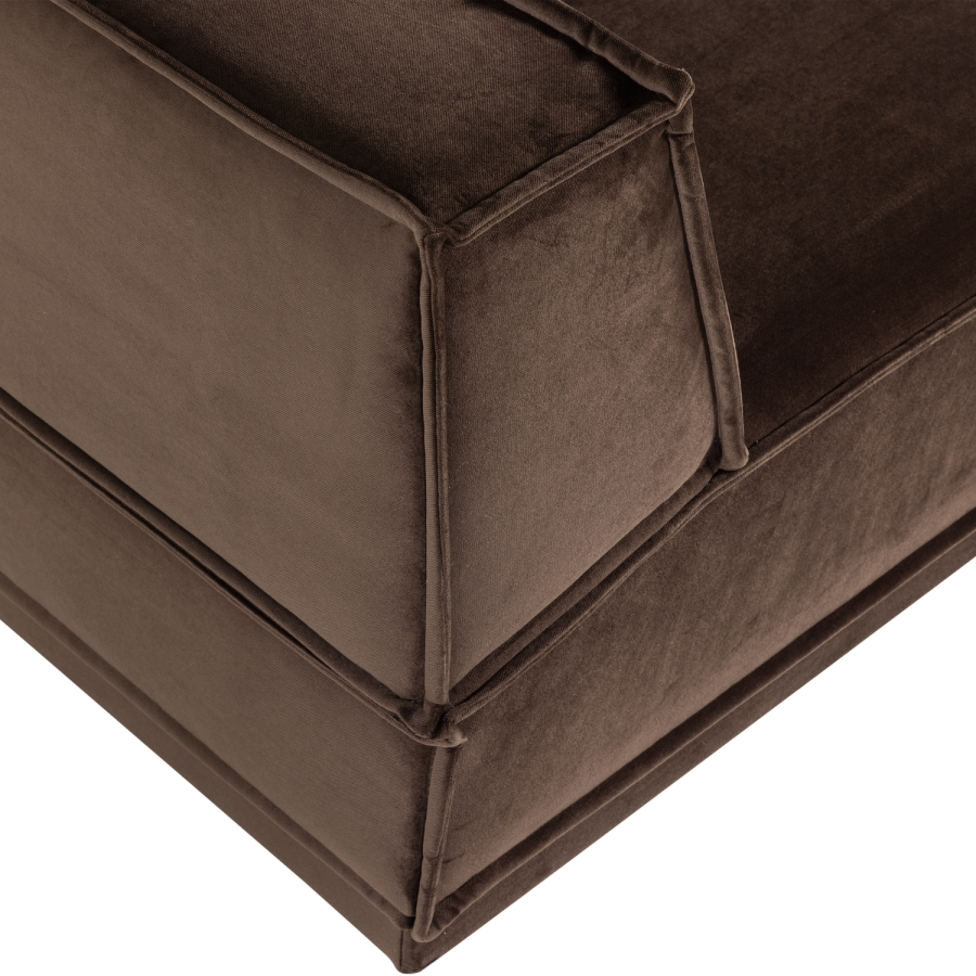 WOOOD Manu Sjeselongsofa H�yre fl�yel Brun [Fsc]